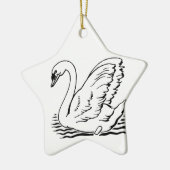 Graceful Swan Keramikornament (Links)