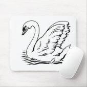 Graceful Swan Mousepad (Mit Mouse)