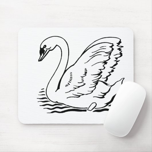 Graceful Swan Mousepad (Mit Mouse)