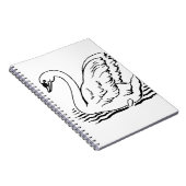 Graceful Swan Notizblock (Rechte Seite)