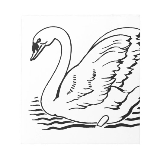 Graceful Swan Notizblock (Vorderseite)