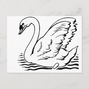Graceful Swan Postkarte