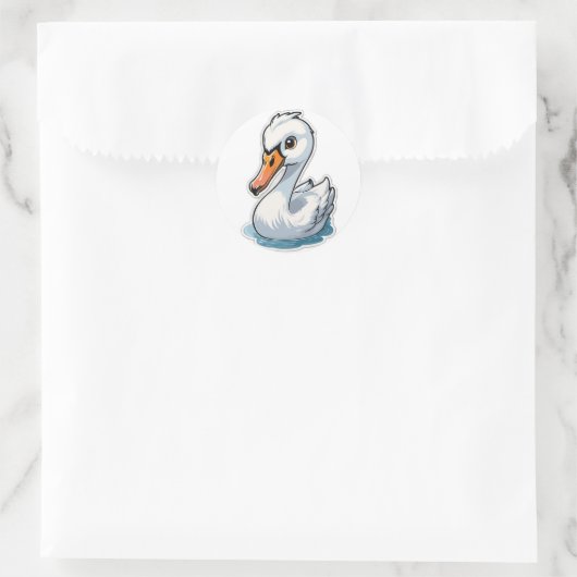 Graceful Swan Sticker (Tasche)