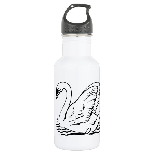 Graceful Swan Trinkflasche (Vorderseite)