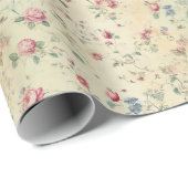 Graceful Tiny Florals für romantische Feiern Geschenkpapier (Rolleneckpunkt)