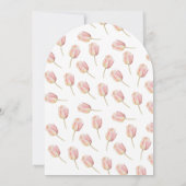 Graceful Tulips Bridal Dusche Einladung (Rückseite)