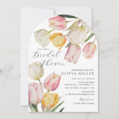 Graceful Tulips Bridal Dusche Einladung (Vorderseite)