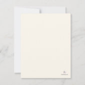 Graceful Tulips Personal Stationery Mitteilungskarte (Rückseite)