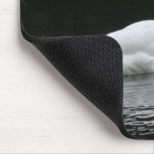 Graceful White Swan Mousepad (Ecke)