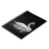 Graceful White Swan-Notebook Notizblock (Linke Seite)
