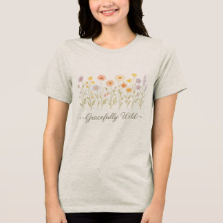 'Graceful Wild'- dgn2 von Maaya Prints, Women's Tri-Blend Shirt