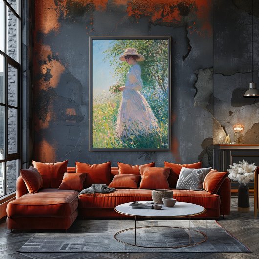 Graceful Women in Sunlit Meadow - Impressionist Poster