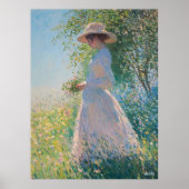 Graceful Women in Sunlit Meadow - Impressionist Poster (Vorne)