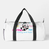 Gracefully Uncoordinated Cute Panda Duffle Bag (Rückseite)