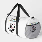 Gracefully Uncoordinated Cute Panda Duffle Bag (Rechte Ecke)