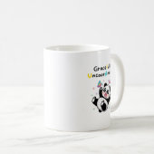 Gracefully Uncoordinated Cute Panda Kaffeetasse (VorderseiteRechts)