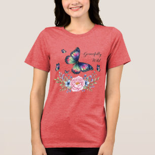 'Gracefully Wild'- Design von Maaya Prints, Damen Tri-Blend Shirt