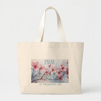 GraceGear - Bete Tote Bag-Blue Text Jumbo Stoffbeutel