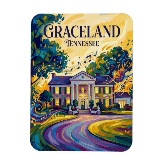 Graceland Tennessee Magnet (Vertikal)