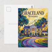 Graceland Tennessee Postkarte (Vorne/Hinten)