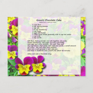 Grace's Chocolate Cake Postcard Postkarte