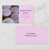Gracevoll entworfene Cupcakes Visitenkarte (Vorne/Hinten)