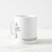Graceys glückliche Katze! Kaffeetasse (Vorderseite Links)