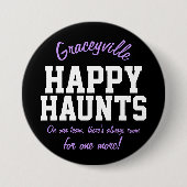 Graceyville glückliche Lieblingsplätze Button (Vorderseite)