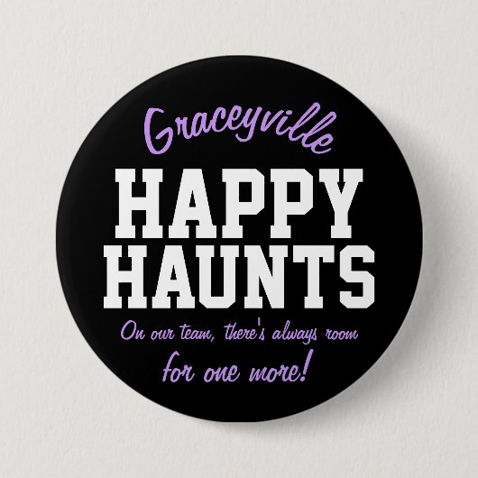 Graceyville glückliche Lieblingsplätze Button (Vorderseite)