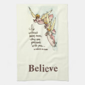 Gracful Angeles Bringen Comfort Sprichwort Aquarel Geschirrtuch (Vertikal)