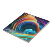 Gracful Bright Rainbow Wasserfall Fliese (Seite)