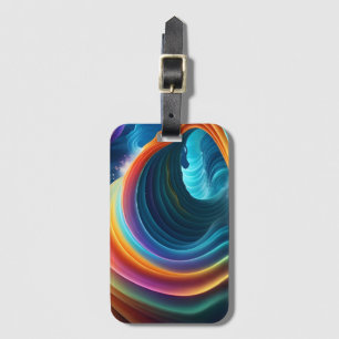 Gracful Bright Rainbow Wasserfall Gepäckanhänger