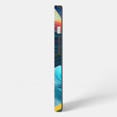 Gracful Bright Rainbow Wasserfall iPhone Hülle (Linke Seite)
