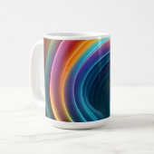 Gracful Bright Rainbow Wasserfall Kaffeetasse (Vorderseite Links)