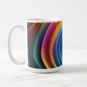 Gracful Bright Rainbow Wasserfall Kaffeetasse (Links)