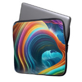 Gracful Bright Rainbow Wasserfall Laptopschutzhülle (Vorderseite Links)
