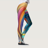 Gracful Bright Rainbow Wasserfall Leggings (Rechts)