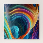 Gracful Bright Rainbow Wasserfall Puzzle (Horizontal)