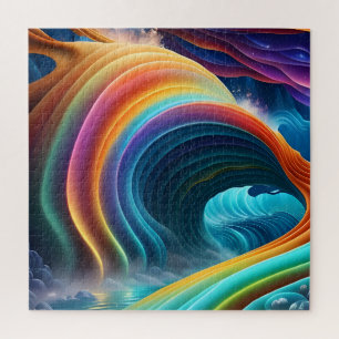 Gracful Bright Rainbow Wasserfall Puzzle