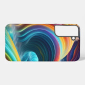 Gracful Bright Rainbow Wasserfall Samsung Galaxy Hülle (Rückseite (Horizontal))