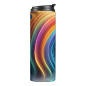Gracful Bright Rainbow Wasserfall Thermosbecher (Nach links gedreht)