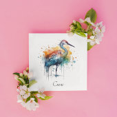 Gracful Crane: Wasserfarben Kunst, Brauch