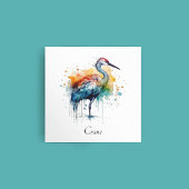 Gracful Crane: Wasserfarben Kunst, Brauch