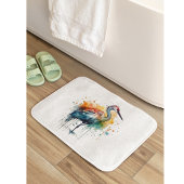 Gracful Crane: Wasserfarben Kunst, Brauch Badematte