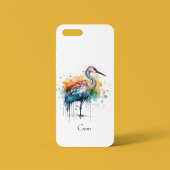 Gracful Crane: Wasserfarben Kunst, Brauch Case-Mate iPhone Hülle
