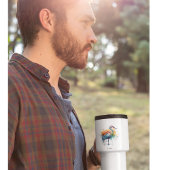 Gracful Crane: Wasserfarben Kunst, Brauch Reisebecher
