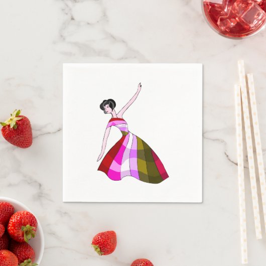 Gracful Dance Move Napkins Serviette (Beispiel)