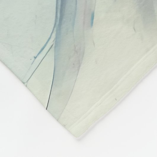 Gracful Hummingbird in Wasserfarbe Fleecedecke (Ecke)