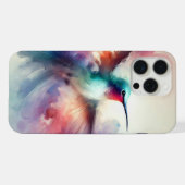 Gracful Hummingbird in Wasserfarbe iPhone Hülle (Rückseite (Horizontal))