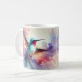 Gracful Hummingbird in Wasserfarbe Kaffeetasse (Vorderseite Links)